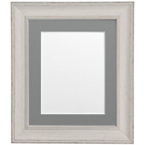 Scandi Pale Grey Frame with Dark Grey Mount for Image Size 14 x 8 Inch
