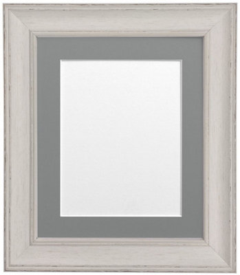Scandi Pale Grey Frame with Dark Grey Mount for Image Size 24 x 16 Inch