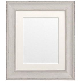 Scandi Pale Grey Frame with Ivory Mount for Image Size 10 x 4 Inch