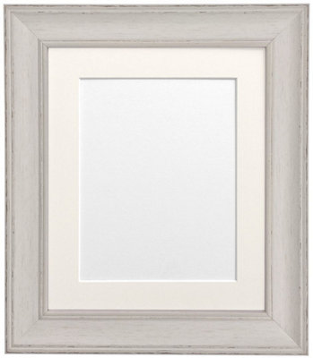 Scandi Pale Grey Frame with Ivory Mount for Image Size 10 x 8 Inch