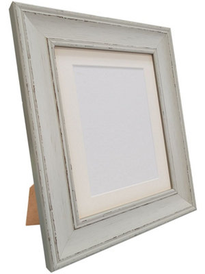 Scandi Pale Grey Frame with Ivory Mount for Image Size 7 x 5 Inch