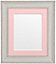 Scandi Pale Grey Frame with Pink Mount for Image Size 12 x 10 Inch