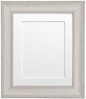 Scandi Pale Grey Frame with White Mount for Image Size 14 x 11 Inch