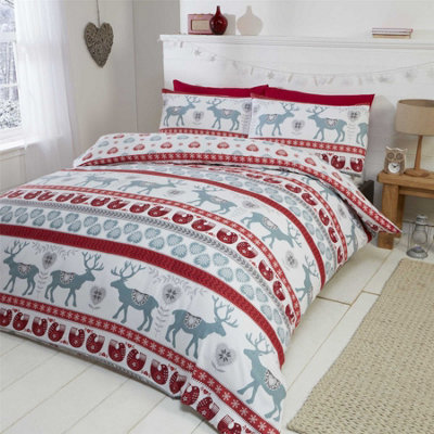 Scandi Reindeer Duvet Cover Set