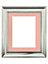 Scandi Vintage Silver Frame with Pink Mount for Image Size 7 x 5 Inch