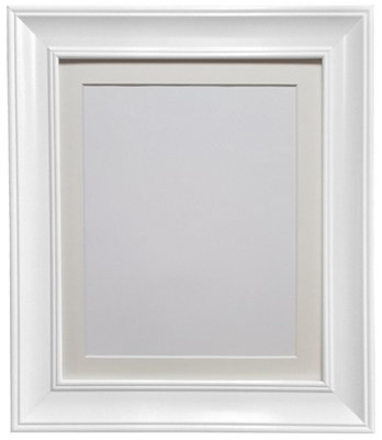 Scandi Vintage White Frame with Ivory mount for Image Size 4.5 x 2.5 Inch