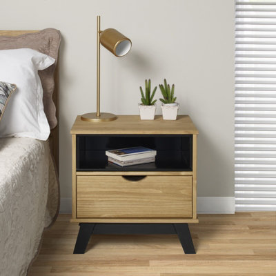 Scandian Bedside Cabinet Solid Wood Pine