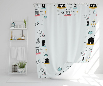 Scandy Doodle (Shower Curtain) / Default Title