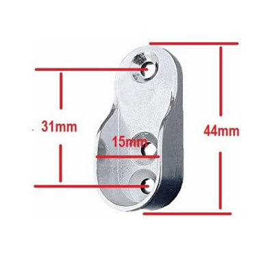 Closet Rod Bracket, Heavy Duty Closet Rod End Support, Stainless Steel, U-Shaped