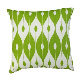 Scatter Cushion 12x12 Pattern Outdoor Garden Furniture Cushion (Pack of 4) - L30.5 x W30.5 cm - Green