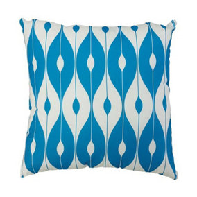 Scatter Cushion 12x12 Pattern Outdoor Garden Furniture Cushion (Pack of 4) - L30.5 x W30.5 cm - Light Blue