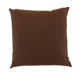 Scatter Cushion 18 x 18 Outdoor Garden Furniture Cushion (Pack of 4) - L46 x W46 cm - Chocolate