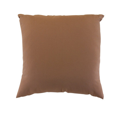 Scatter Cushion 18 x 18 Outdoor Garden Furniture Cushion (Pack of 4) - L46 x W46 cm - Mocha