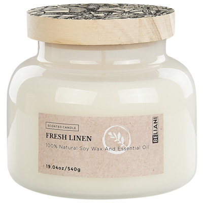 Scented Candle DELIGHT BLISS Soy Wax Fresh Notes