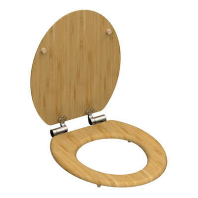 SCHÜTTE Toilet Seat Soft-close NATURAL BAMBOO