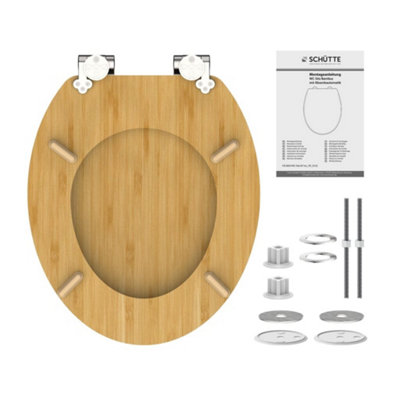 SCHÜTTE Toilet Seat Soft-close NATURAL BAMBOO - 6
