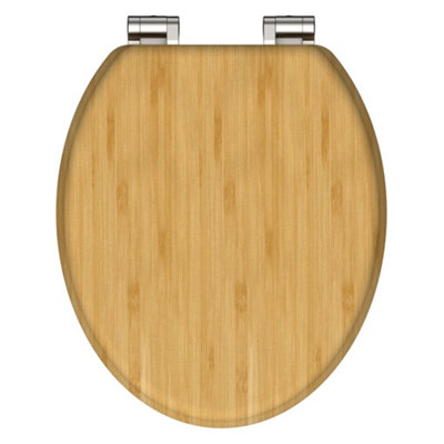 SCHÜTTE Toilet Seat with Soft-Close NATURAL BAMBOO - 3