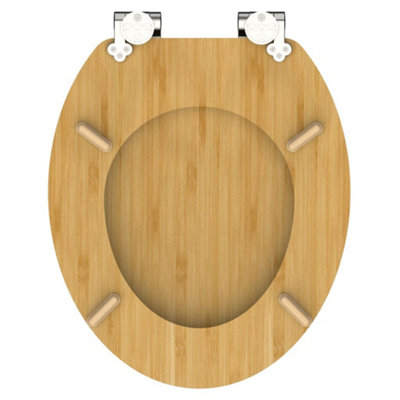 SCHÜTTE Toilet Seat with Soft-Close NATURAL BAMBOO - 5