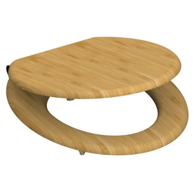 SCHÜTTE Toilet Seat with Soft-Close NATURAL BAMBOO - 6