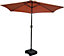 Schallen 2.7m UV50 Garden Outdoor Sun Umbrella Parasol with Winding Crank & Tilt- Beige