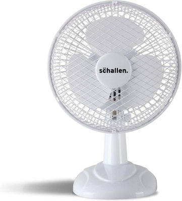 Schallen 6" Small Electric Modern Portable Air Cooling Fan With Tilt ...