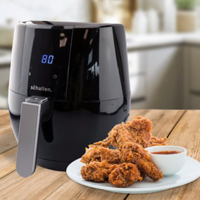 Schallen Healthy Eating Low Fat Large Digital Twin Dual Air Fryer with  Double Drawer Non-Stick Cook Frying Trays