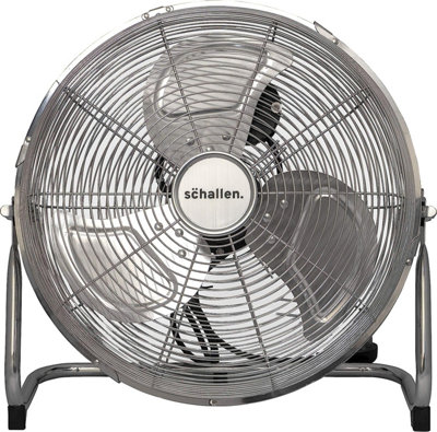 Schallen Chrome Silver Metal High Velocity Cold Air Circulator ...