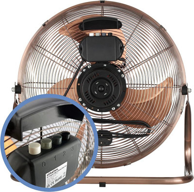 Schallen Copper Metal High Velocity Cold Air Circulator Adjustable ...