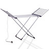 Schallen Electric Foldable 18 Heated Winged Indoor Dry Washing Heat Drying Clothes Airer Fast Dryer Rack with Cover