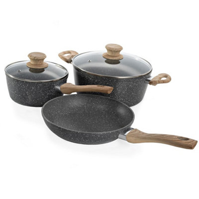 Wooden sales pan set