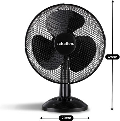 GENERAL oscillating fan 青 9-Inch Oscillating Powerful Desk Fan With 3 Speeds | Geepas UK