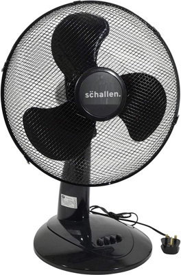 Schallen 16 Electric Oscillating Floor Standing Tall Pedestal Air Cooling  Fan in BLACK