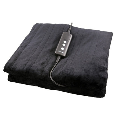 Schallen Luxury Soft Heated Warm Throw Over Blanket with Timer & 10 ...