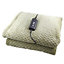 Schallen Luxury Waffle Soft Heated Warm Throw Over Blanket with Timer & 10 Heat Settings - Waffle Sage Green