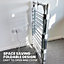 Schallen Mini 3 Tier 24 Heating Bars Foldable Airer Indoor Fast Dry Washing Electric Clothes Dryer Rack with Cover