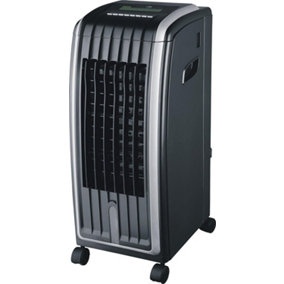 Schallen Portable Modern 6.5L 4-in-1 Air Cooler, Fan Heater, Air Purifier & Humidifier - BLACK