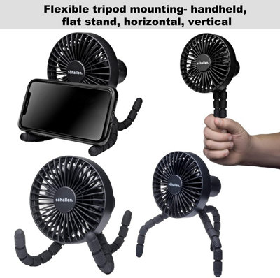 Portable fan outlet for pram