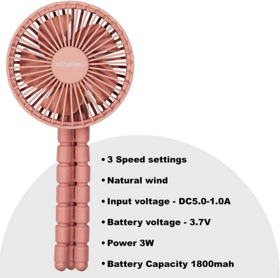 Pram Fan Clip On Stroller Portable Baby Buggy Cooling Fans [LED Display