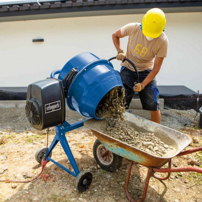 Scheppach 550W 140L Portable Electric Concrete Mixer 230v MIX140