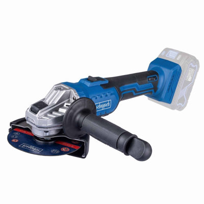 Scheppach C-AG125-X Cordless Angle Grinder, 20V, 125mm Disc, Variable ...