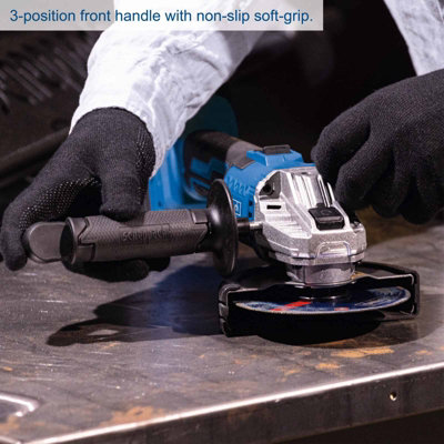 Scheppach C-AG125-X Cordless Angle Grinder, 20V, 125mm Disc, Variable ...