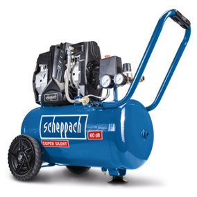 Scheppach HC25Si 550W 24 LTR Silent Air Compressor - Oil Free