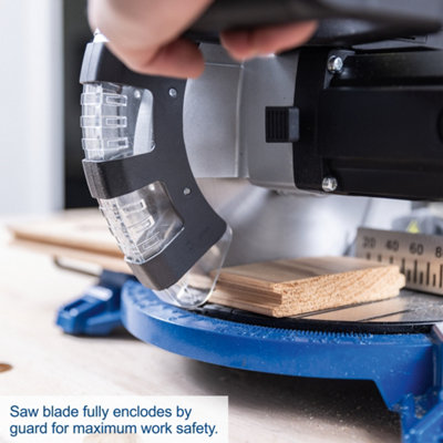 Scheppach HM210L 8" Cross-Cut Mitre Saw, 1500W, 210mm TCT Blade, 120x60mm Cross Cut, 45 Degree Bevel & Laser Guide