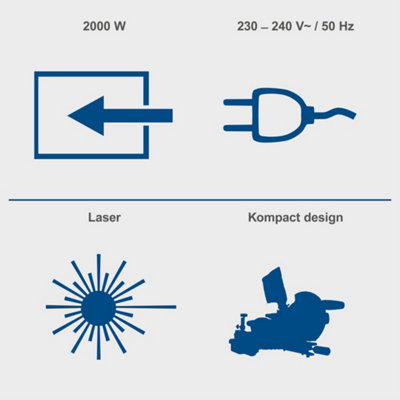 Scheppach HM216 8" Sliding Mitre Saw, 2000W, 216mm 24T & 48T TCT Blades, 340x65mm Cross Cut, 45 Degree Bevel & Laser Guide