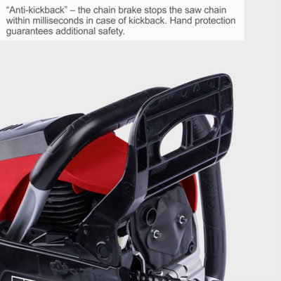 Scheppach PCS46 Petrol Chainsaw, 1.8kW 46cc Engine, 450mm ProCut Bar ...