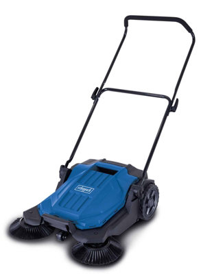 Scheppach S800 Manual Push Sweeper, 650mm Width, 3-Brush System, 20L ...