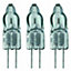 Schiefer Lighting Halogen M111 G4 Capsule 35W 12V Dimmable Transverse Warm White Clear (3 Pack)