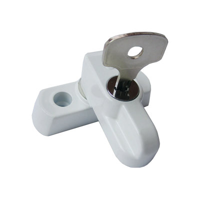 Schlosser Technik Key Locking Sash Blocker - Pack of 2 (White, PVC-u Door & Window Security)