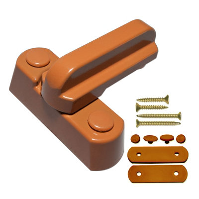 Schlosser Technik Sash Jammer Window Lock (10 Pack) - Caramel