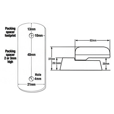 Schlosser Technik Sash Jammer Window Lock (2 Pack) - White